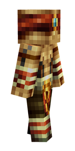 Brown skin: body, right side render