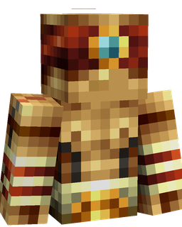 Brown skin: bust render