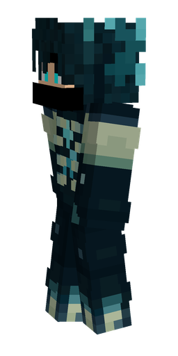 Black skin: body, left side render