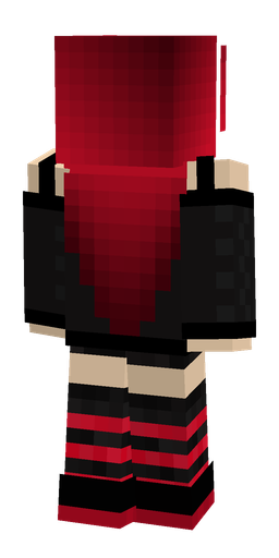 Black skin: body, back render