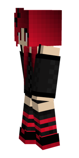 Black skin: body, left side render