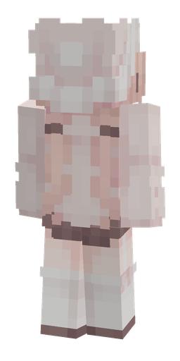 Pink skin: body, back render