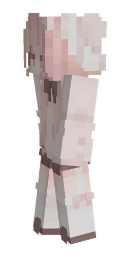 Pink skin: body, left side render