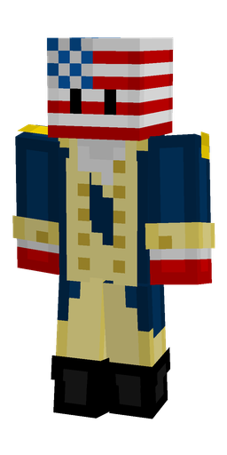 Blue skin: body, front render