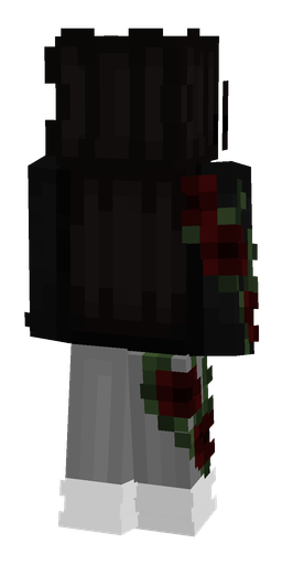 Black skin: body, back render