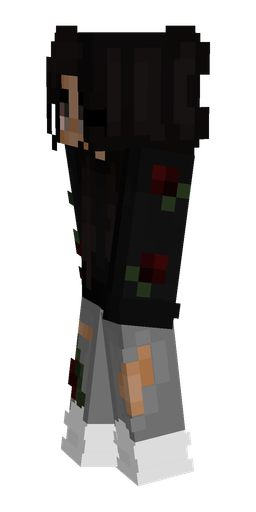Black skin: body, left side render