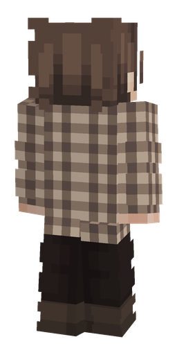 Brown skin: body, back render