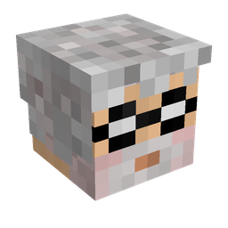 Black skin: head render