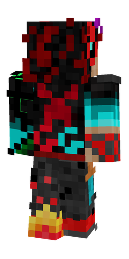 Black skin: body, back render