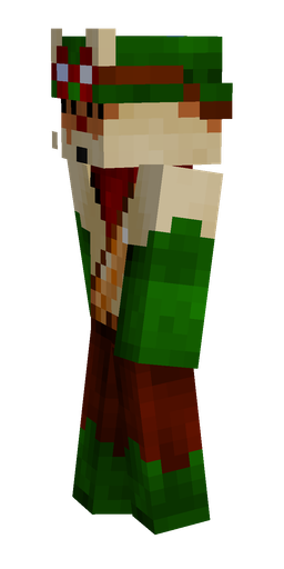 Black skin: body, left side render