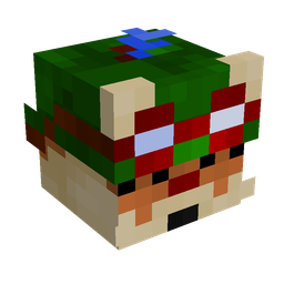 Black skin: head render