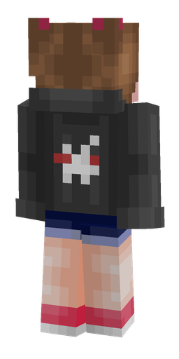 Black skin: body, back render