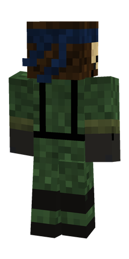 Black skin: body, back render