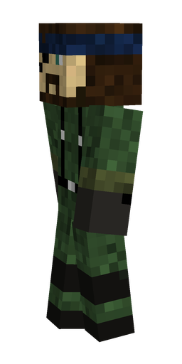 Black skin: body, left side render
