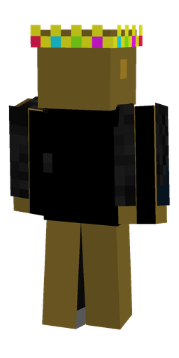 Black skin: body, back render