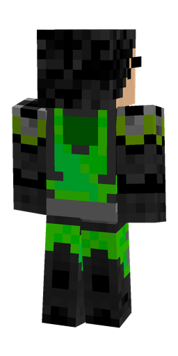Black skin: body, back render