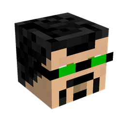 Black skin: head render
