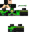 Black skin: raw texture render