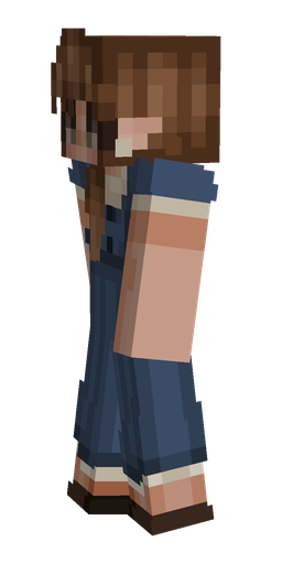 Blue skin: body, left side render