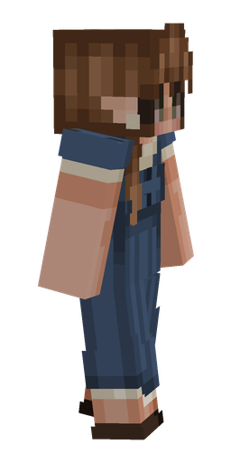 Blue skin: body, right side render