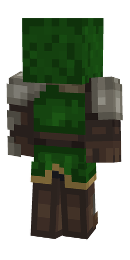 Brown skin: body, back render