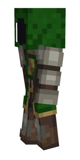 Brown skin: body, left side render