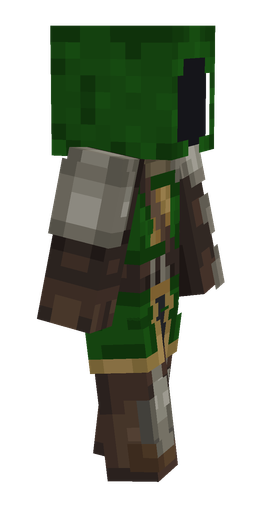 Brown skin: body, right side render