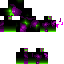 Black skin: raw texture render