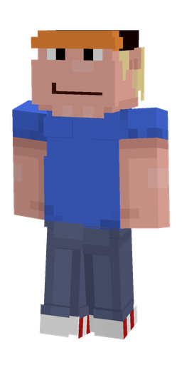 Blue skin: body, front render
