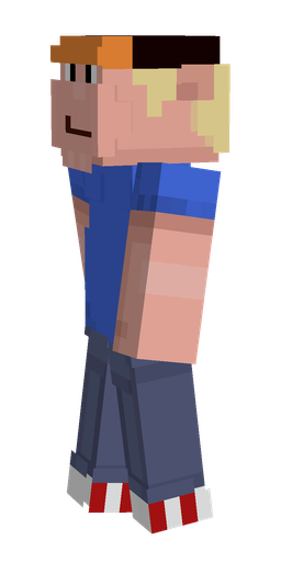 Blue skin: body, left side render