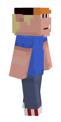 Blue skin: body, right side render