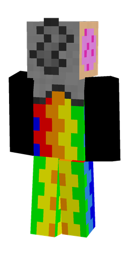 Blue skin: body, back render