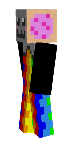 Blue skin: body, left side render