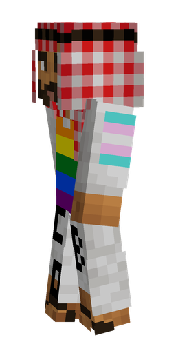 Red skin: body, left side render