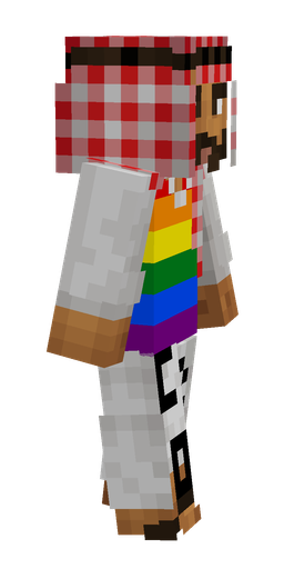 Red skin: body, right side render