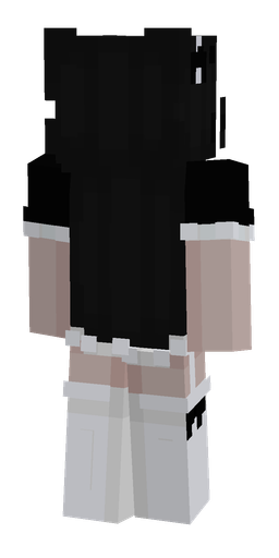 Black skin: body, back render
