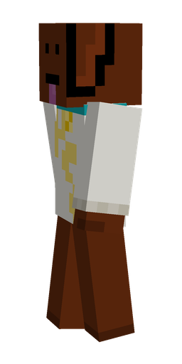 Brown skin: body, left side render