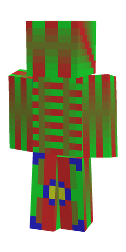 Brown skin: body, back render