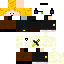 Black skin: raw texture render