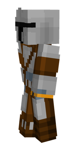 Brown skin: body, left side render
