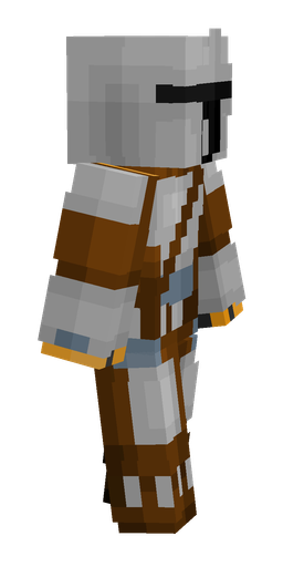 Brown skin: body, right side render