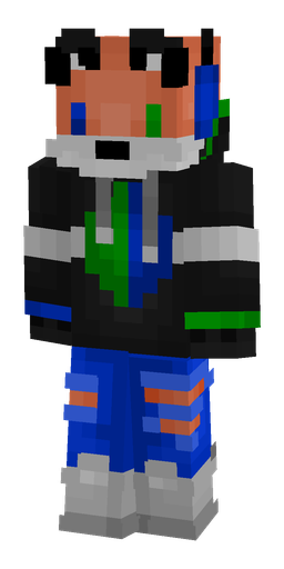 Black skin: body, front render