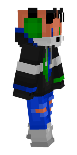 Black skin: body, right side render