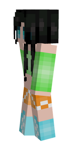 Black skin: body, left side render