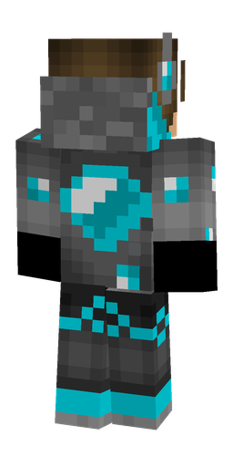 Black skin: body, back render