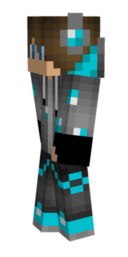 Black skin: body, left side render