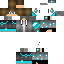 Black skin: raw texture render
