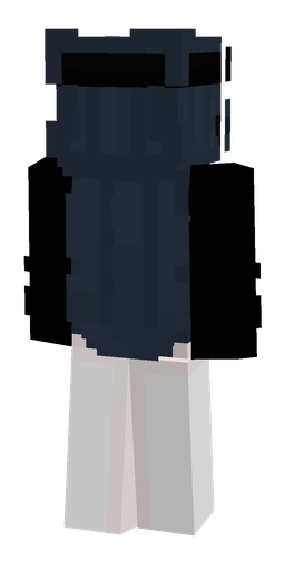 Black skin: body, back render