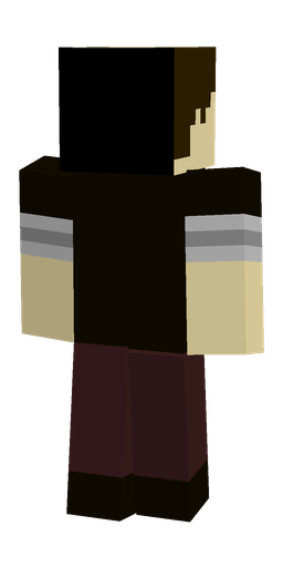 Black skin: body, back render