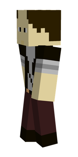 Black skin: body, left side render